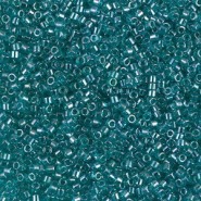 Miyuki delica kralen 15/0 - Transparent caribbean teal luster DBS-1228